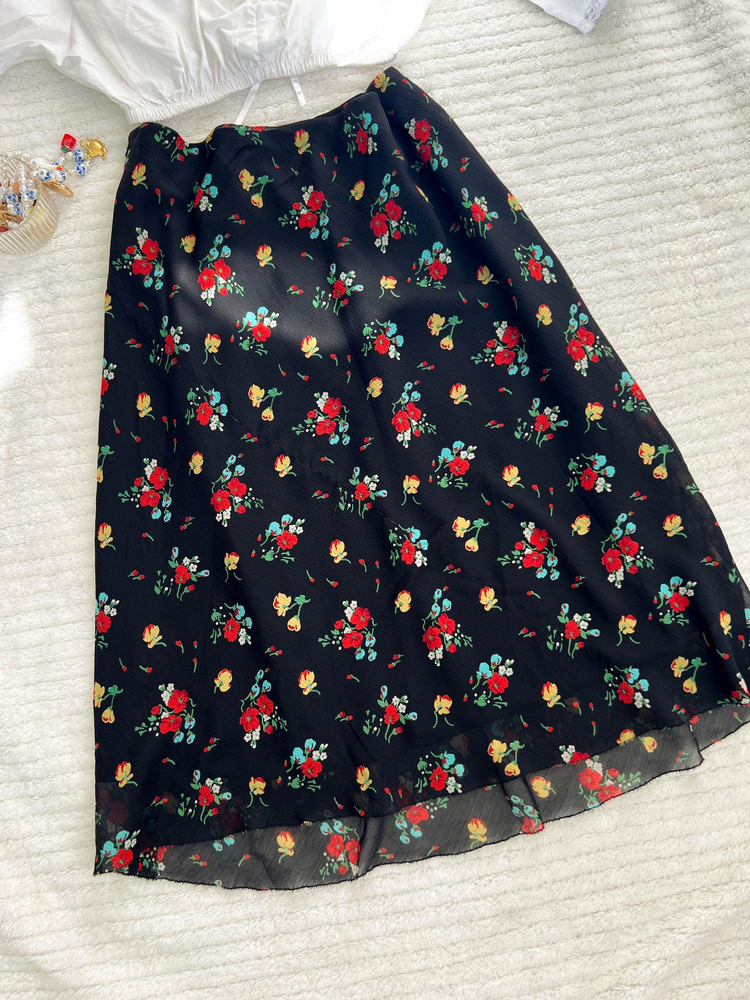 Floral Tül Etek