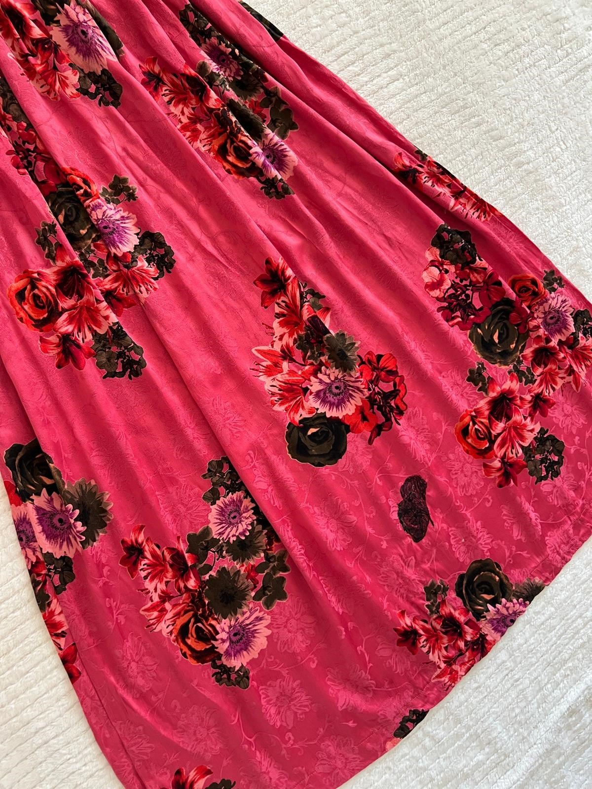 Floral Uzun Elbise