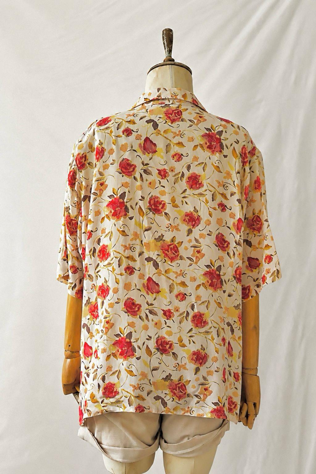 Floral Viskon Gömlek