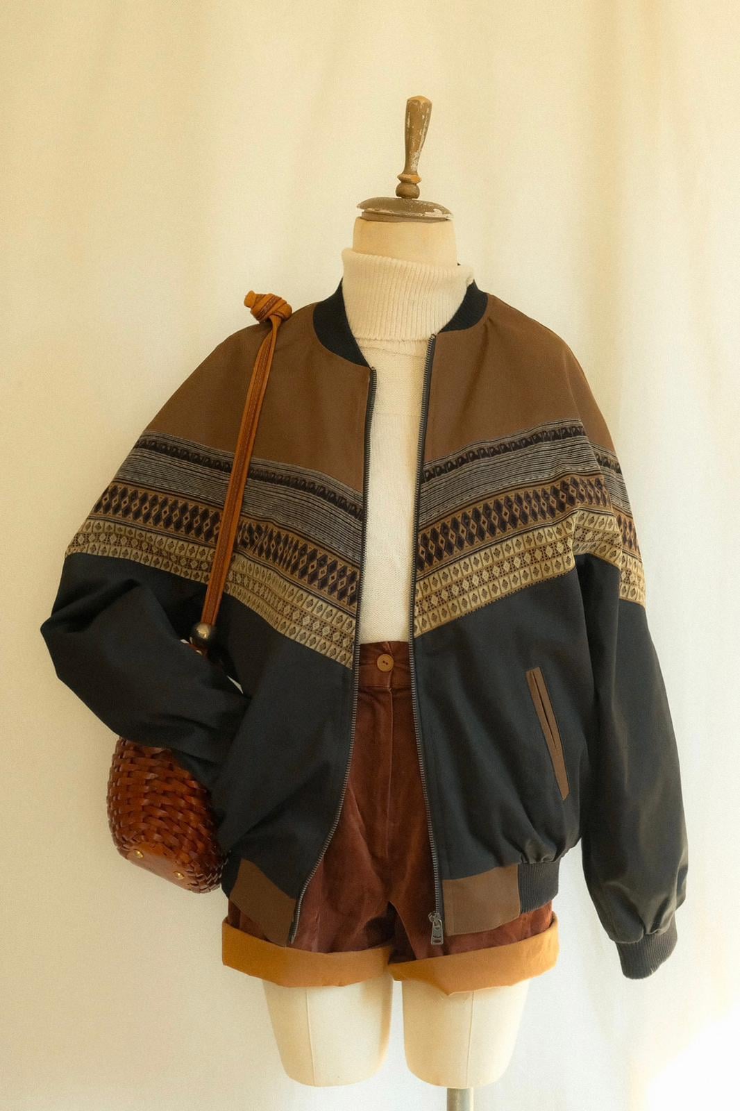 Gabardin Bomber Ceket