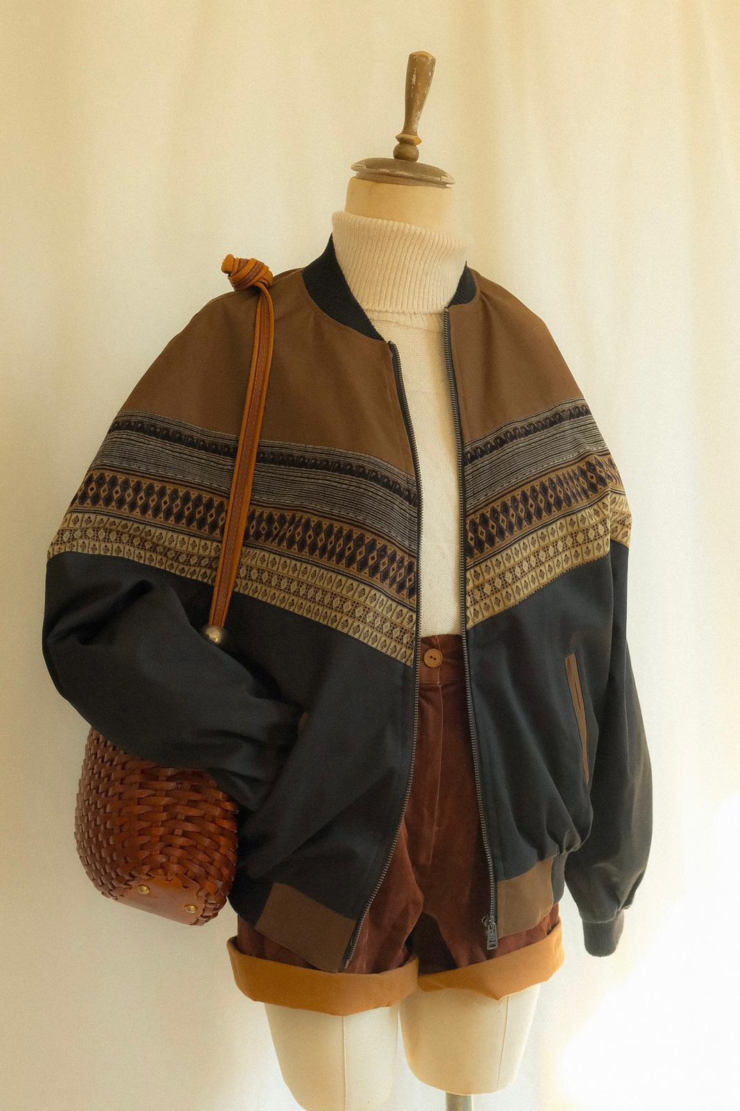 Gabardin Bomber Ceket