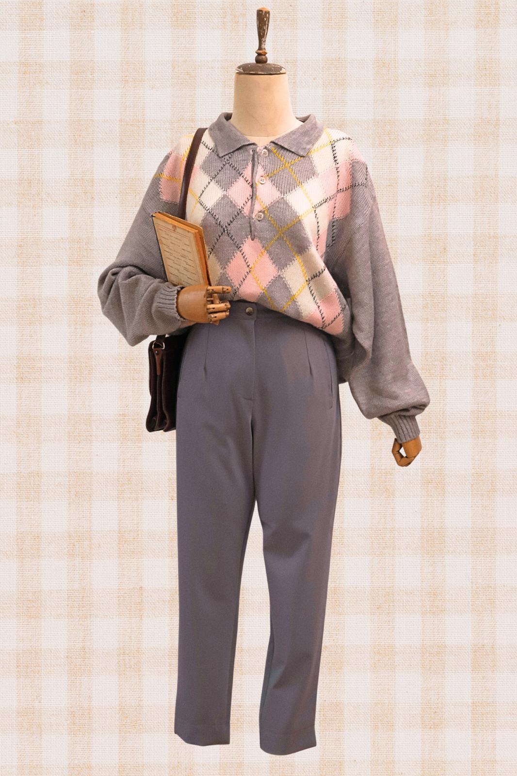 Gri Lavanta Meggy Pantolon