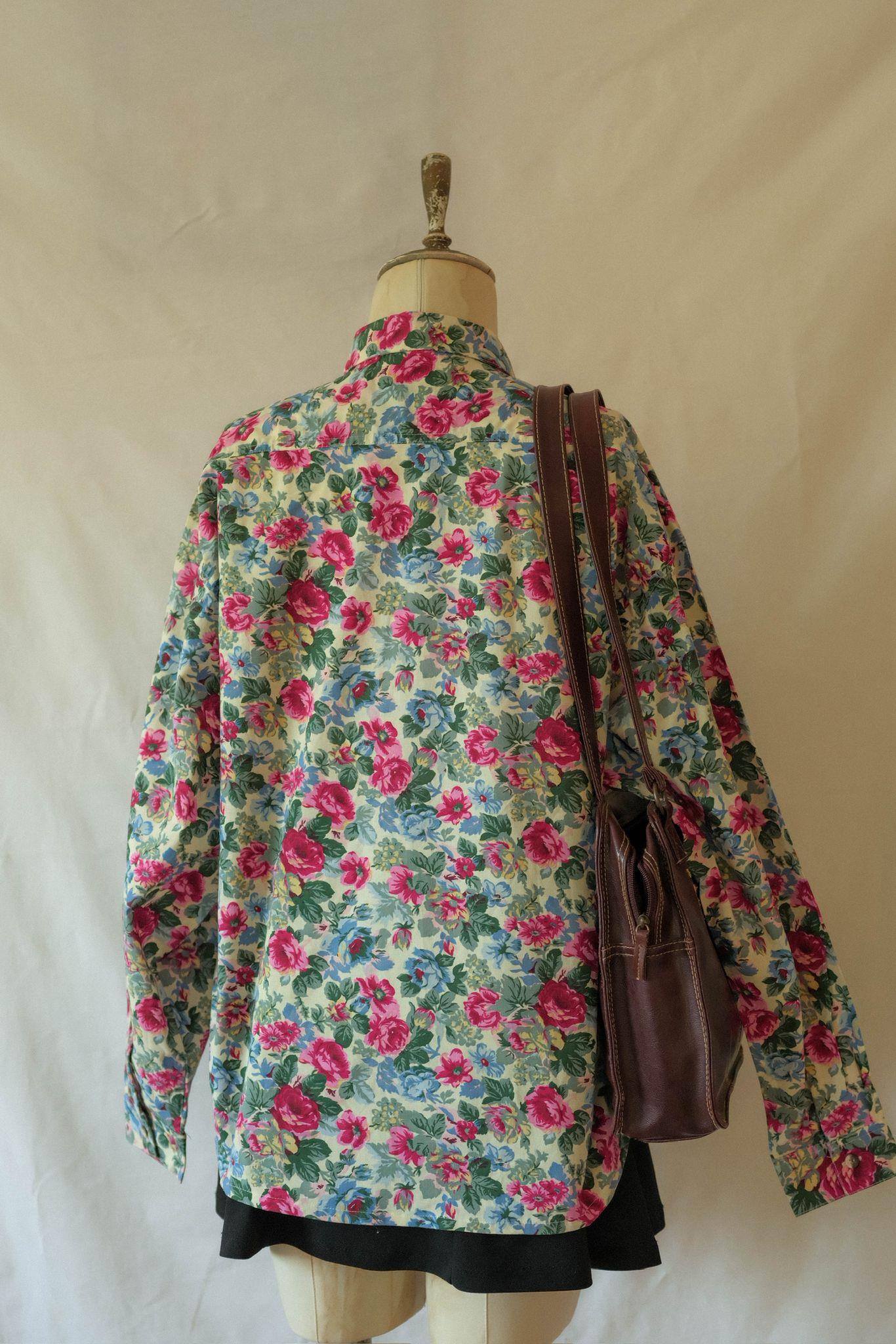 İngiliz Üretim Floral Gömlek