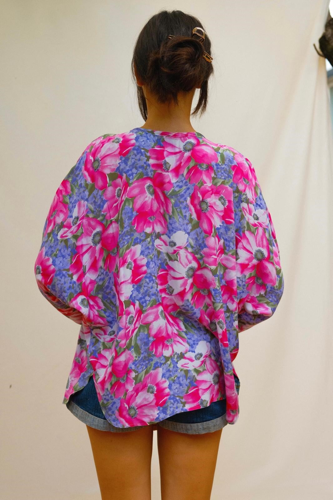 İtalyan Üretim Floral Kimono Gömlek