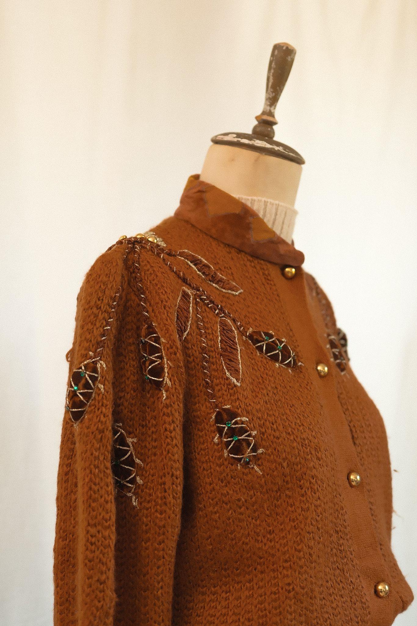 İtalyan Üretim İşlemeli Hırka