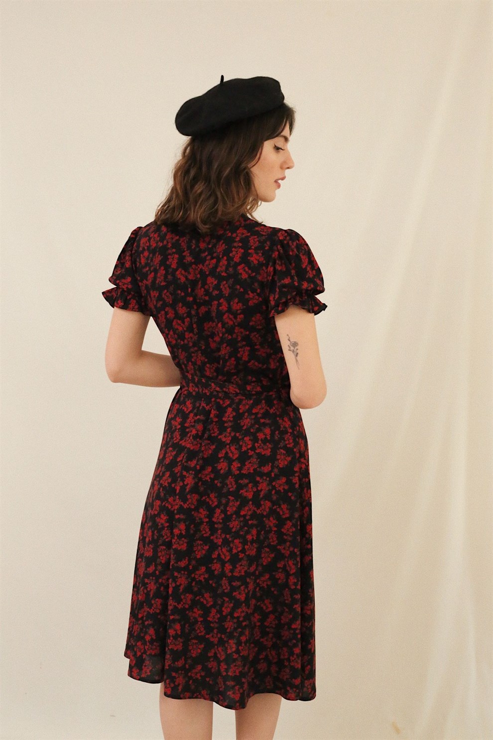 Japon Çiçeği Bonnie Elbise