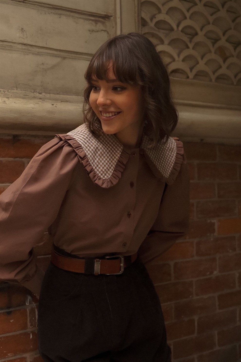 Kahve Alice Gömlek