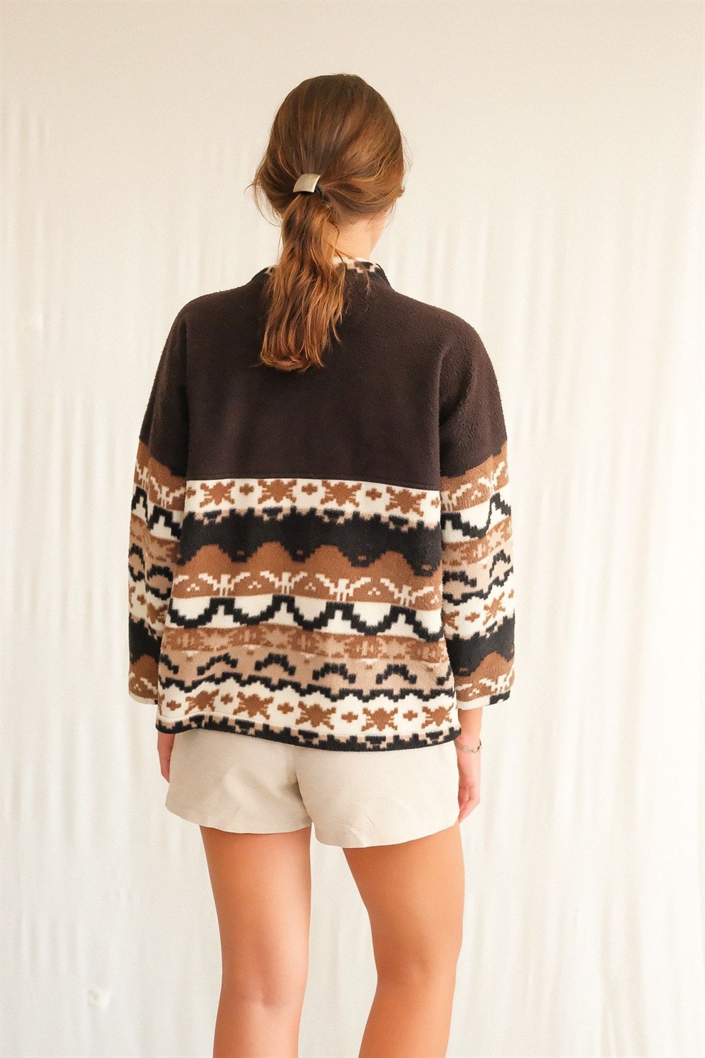 Kahverengi Polar Sweat