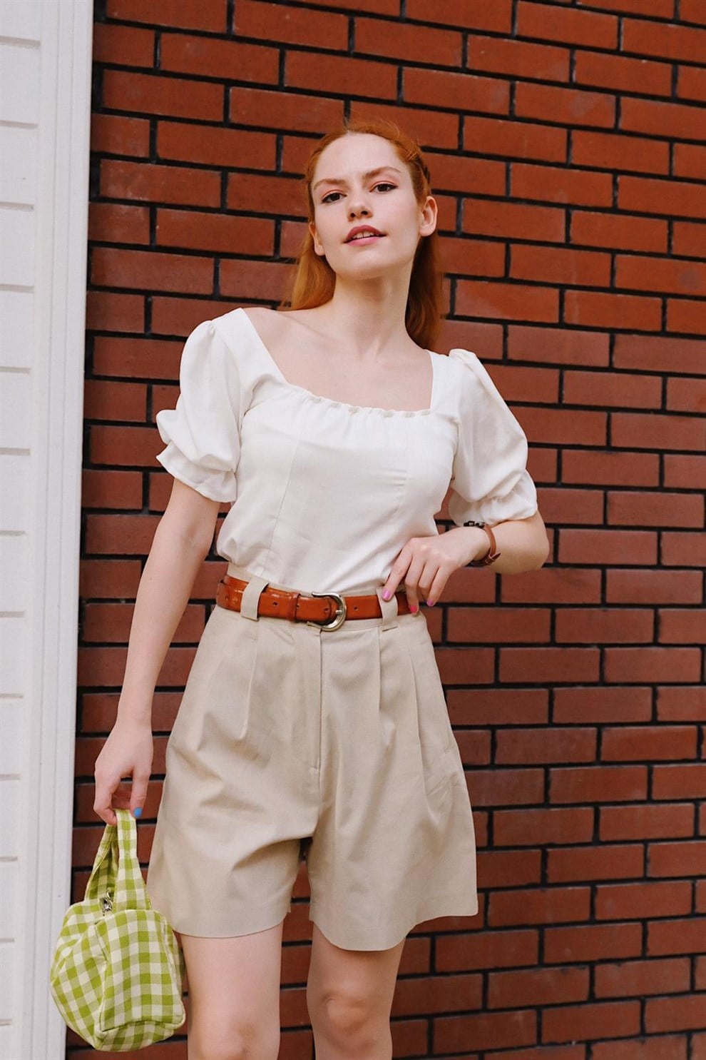 Krem Betty Şort