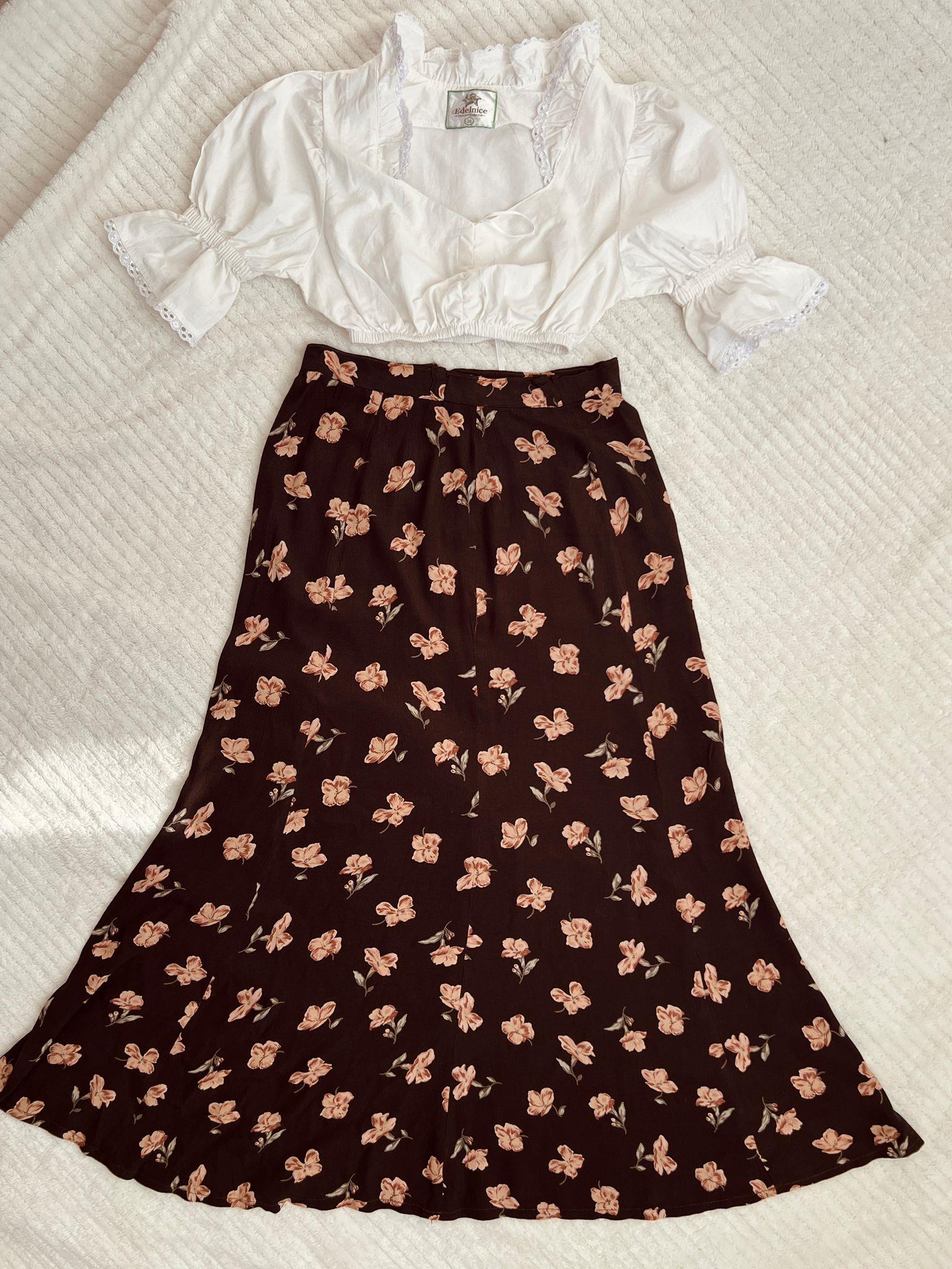 Krep Floral Etek
