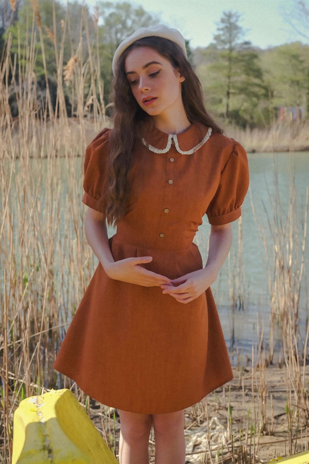 Orange Meadow Dress