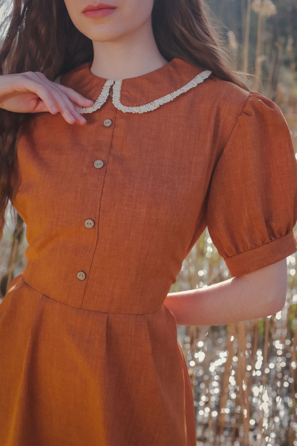 Orange Meadow Dress