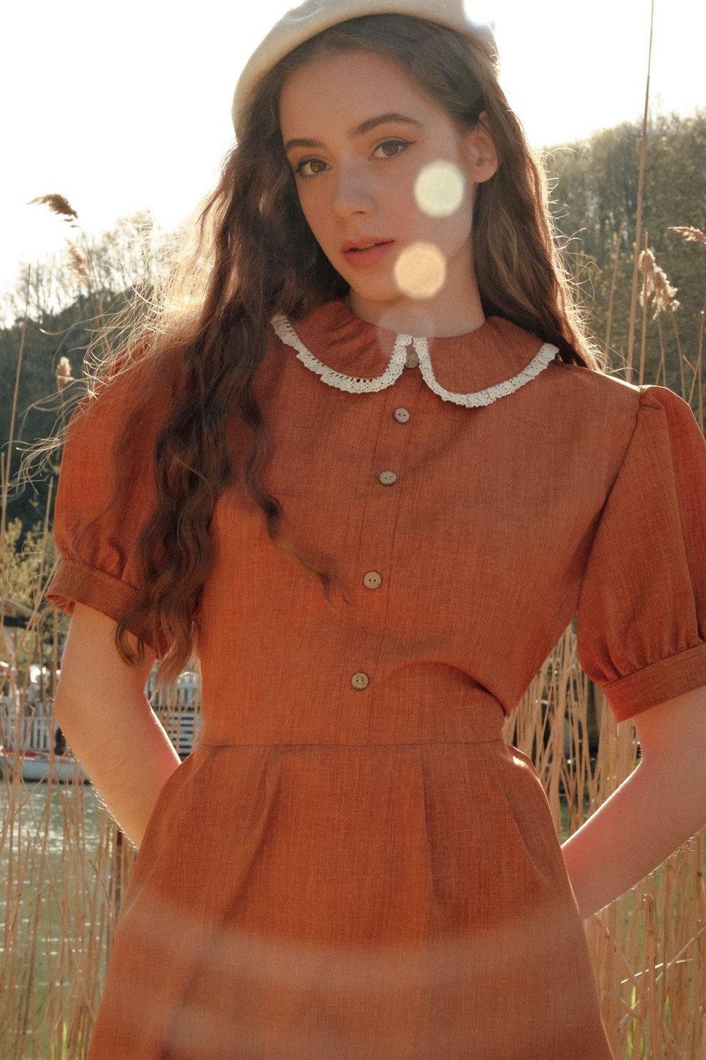 Orange Meadow Dress