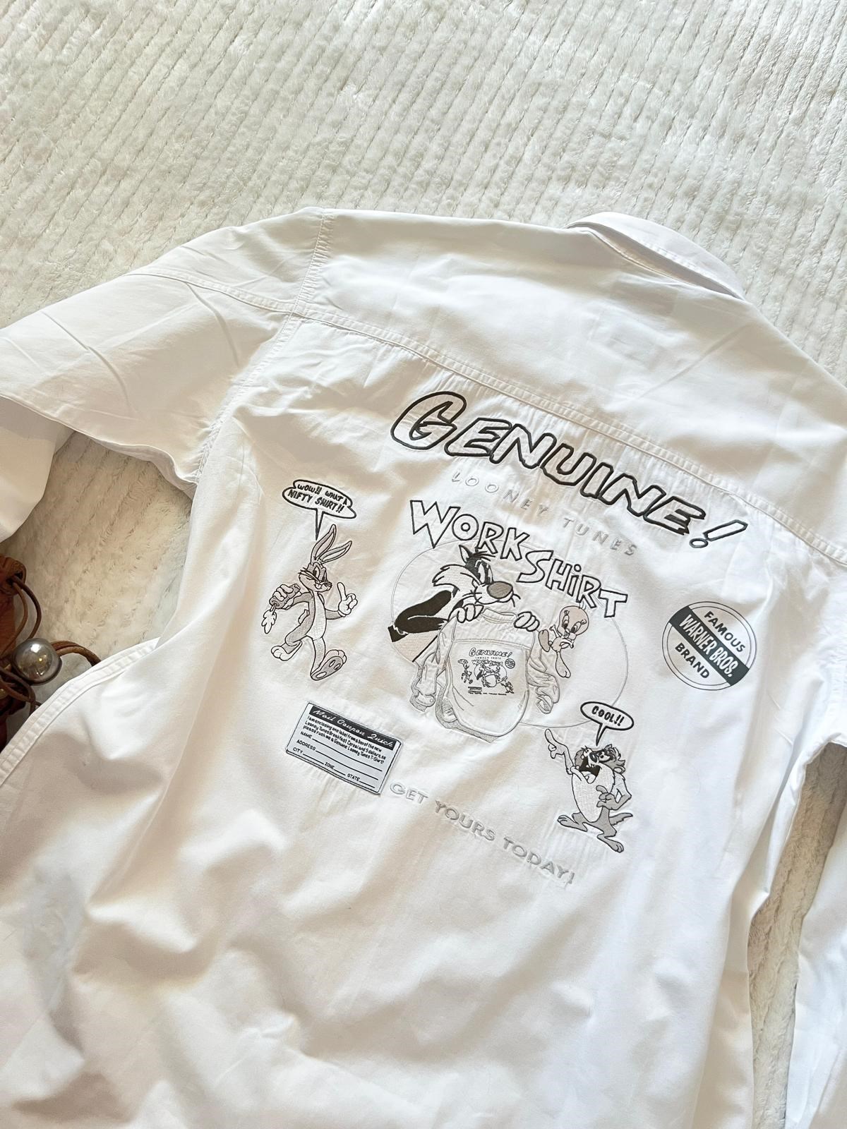 Orj. Looney Tunes 90lar Beyaz Gömlek