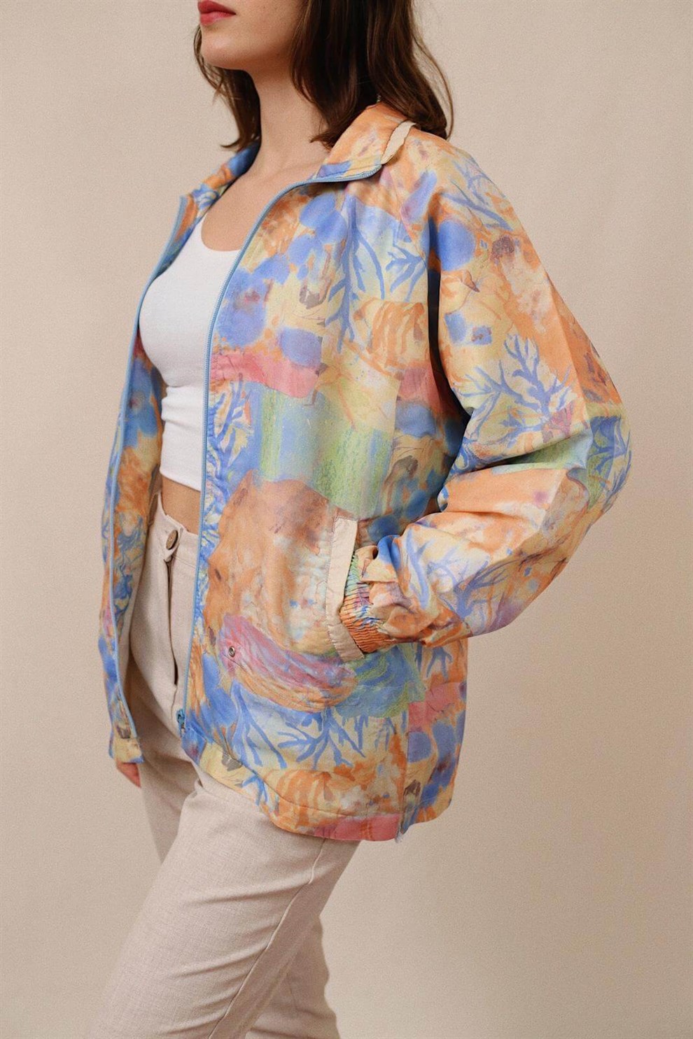 Pastel Renkli Bomber