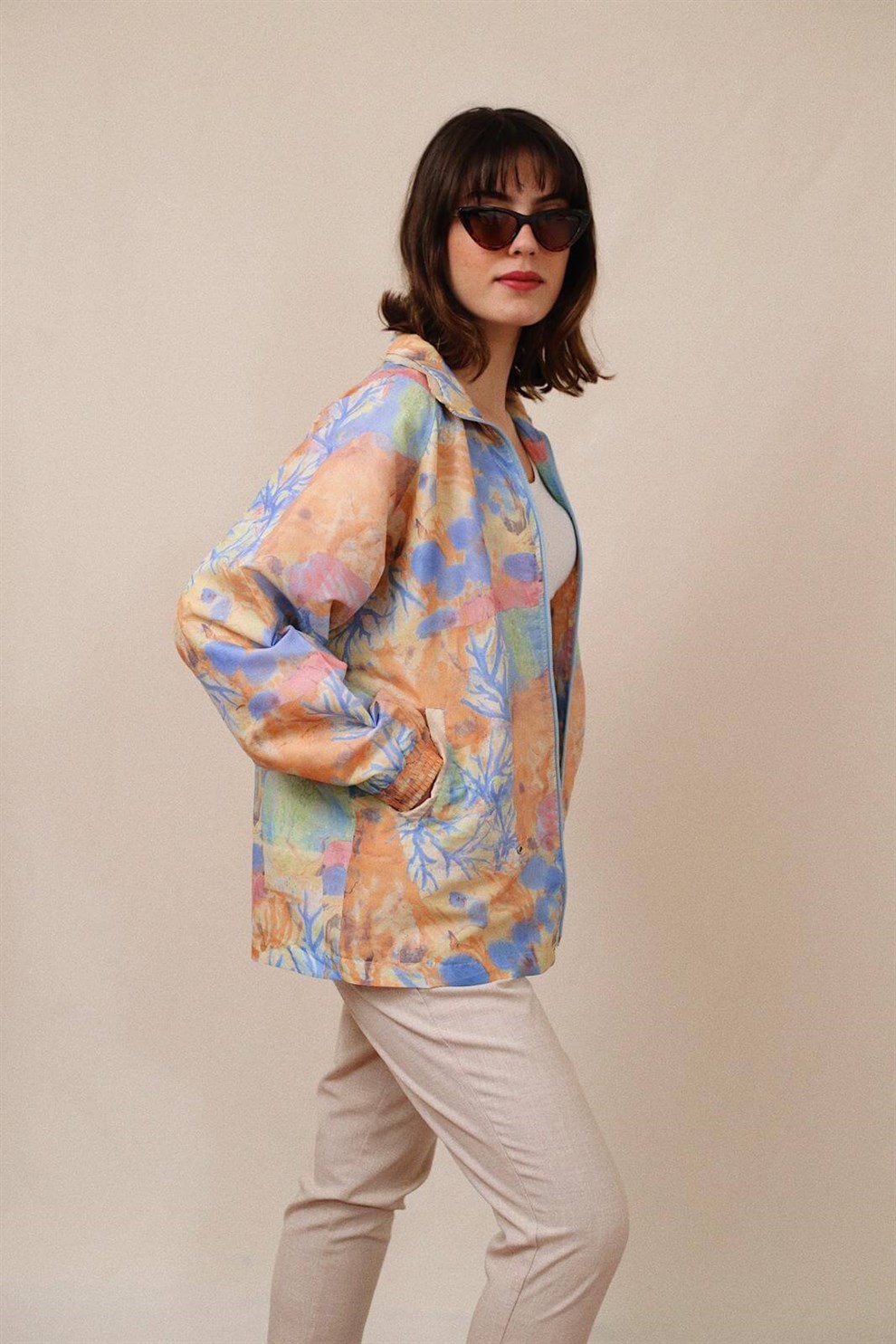 Pastel Renkli Bomber