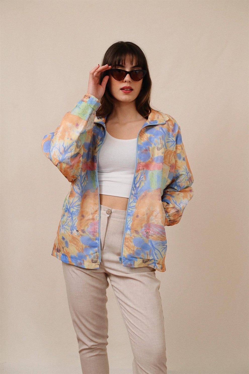 Pastel Renkli Bomber