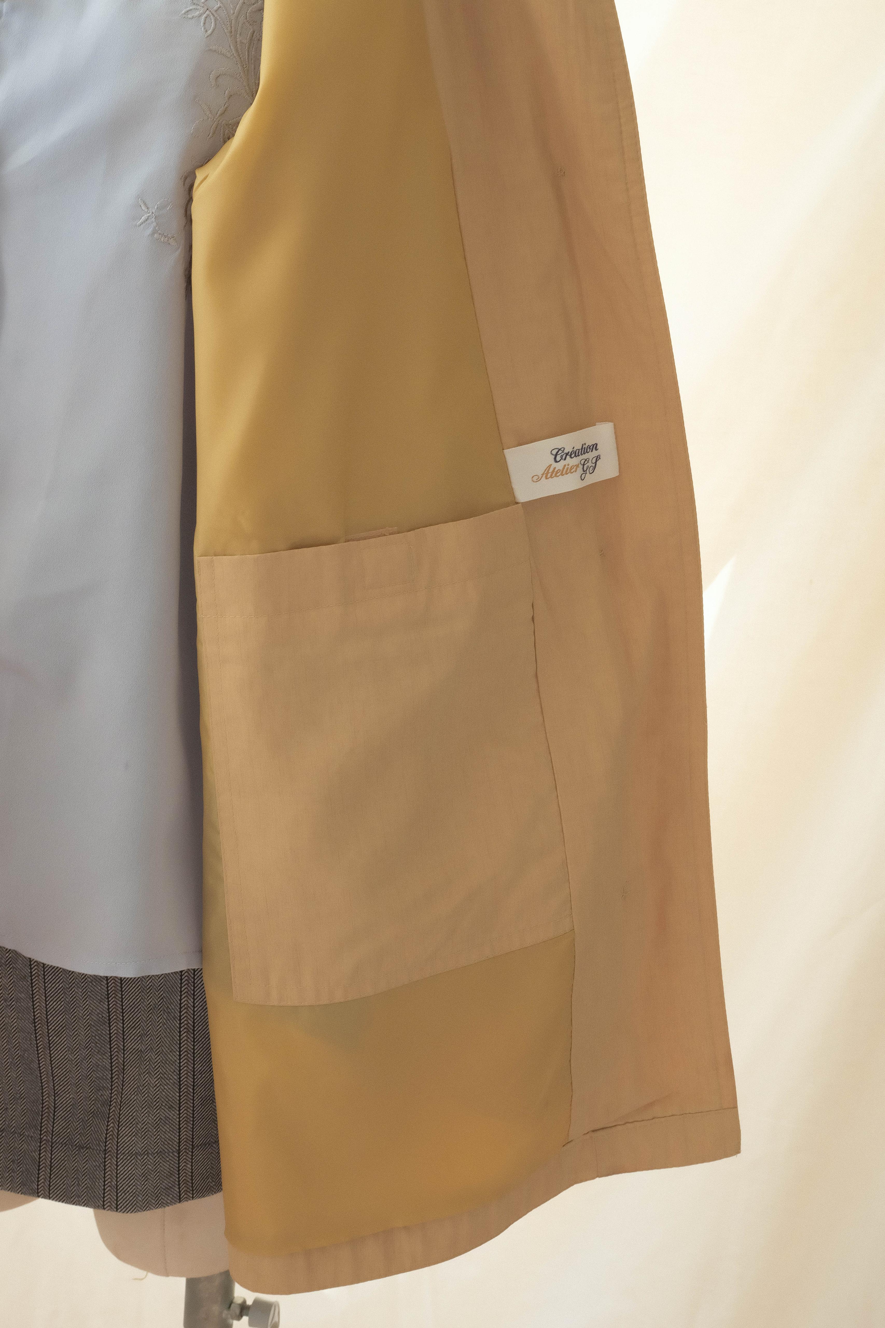 Pastel Sarı Trençkot