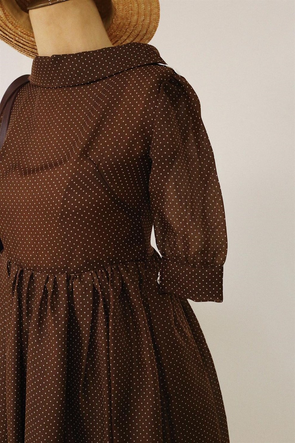 Puantiyeli 90lar Elbise