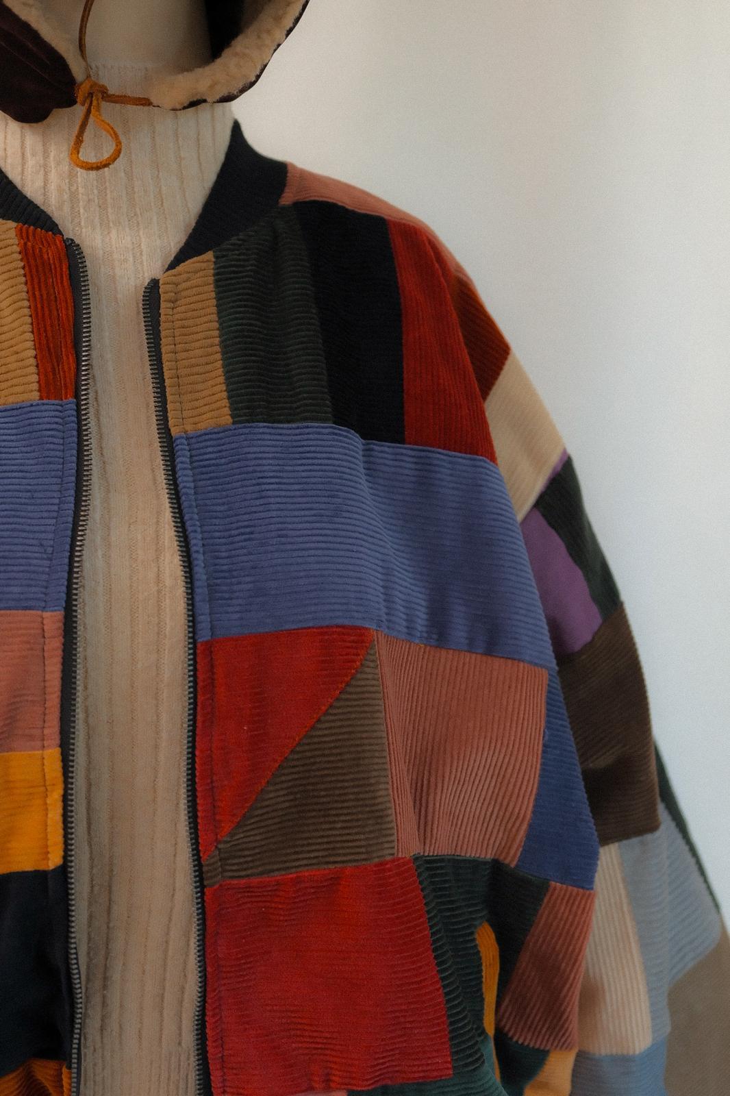 Reworked Patchwork Bomber Ceket