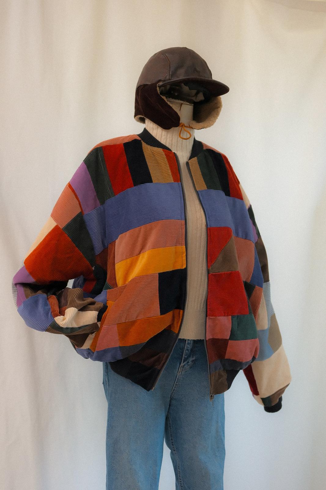 Reworked Patchwork Bomber Ceket