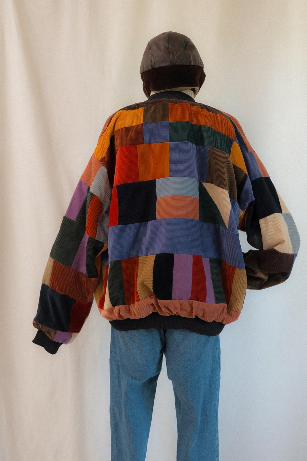 Reworked Patchwork Bomber Ceket