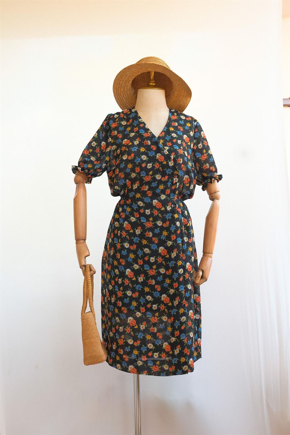 Şifon Floral Elbise