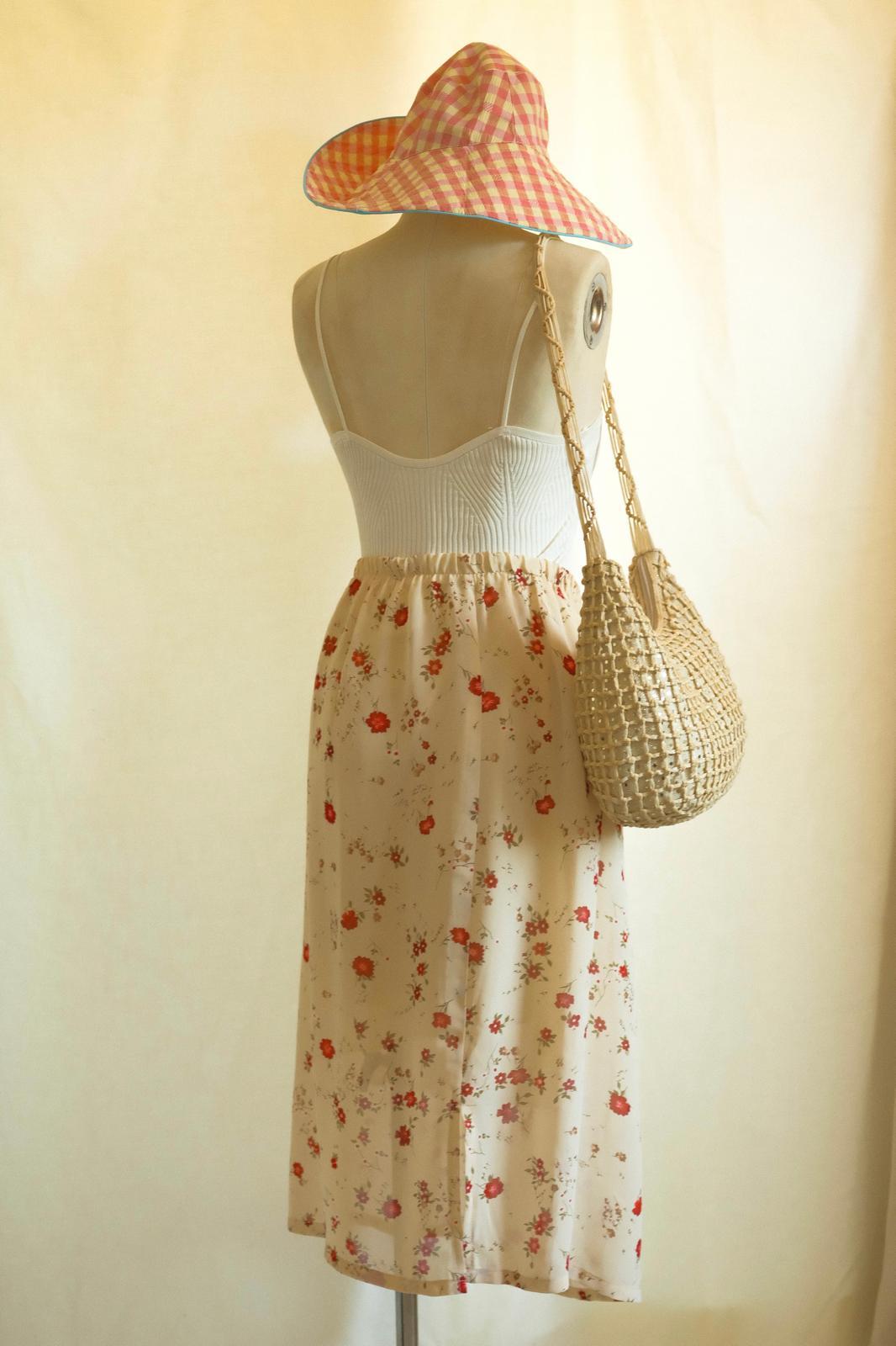 Şifon Floral Etek