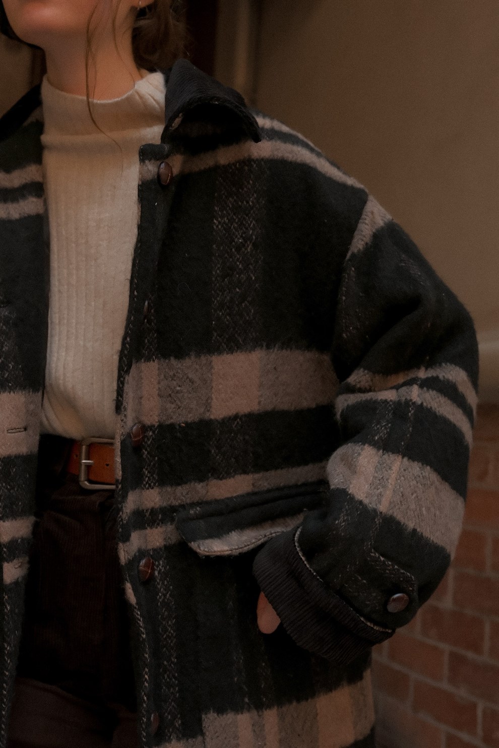 Siyah Hallstatt Yün Kaban