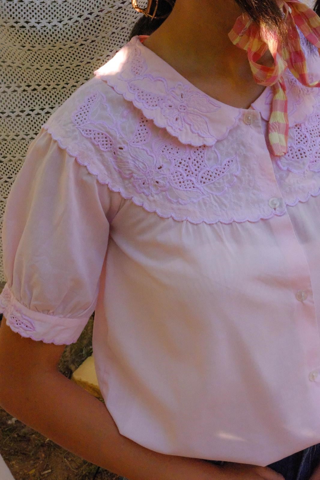 Toz Pembe Babydoll Bluz