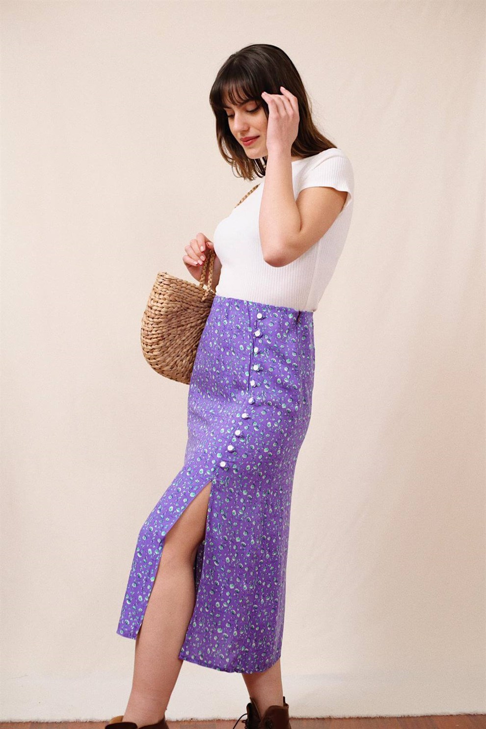 Vivien Purple Skirt