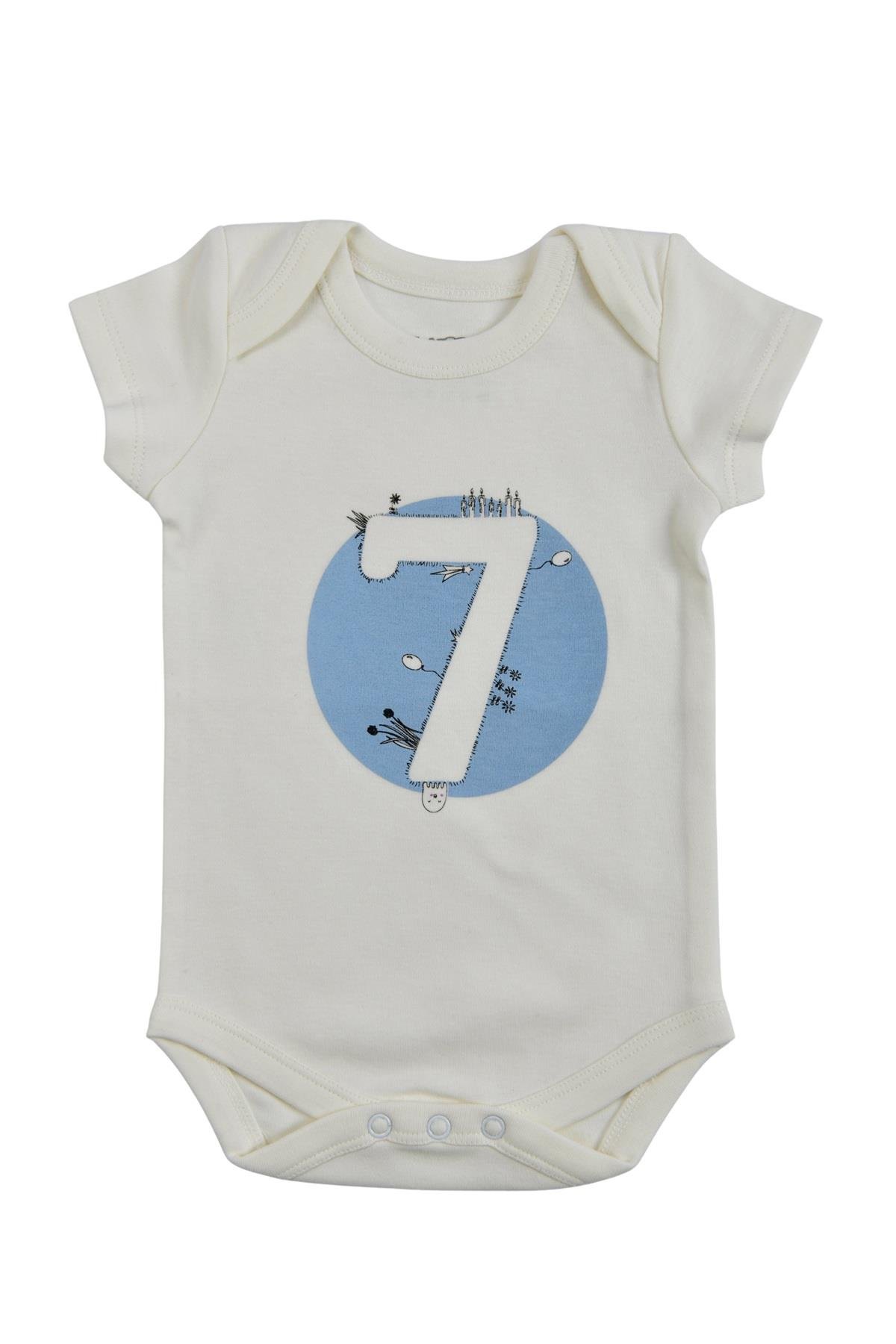 Bee Berry Kids Organik GOTS Sertifkalı 3'lü Unısex Bebek Body - 7,8,9 Ay