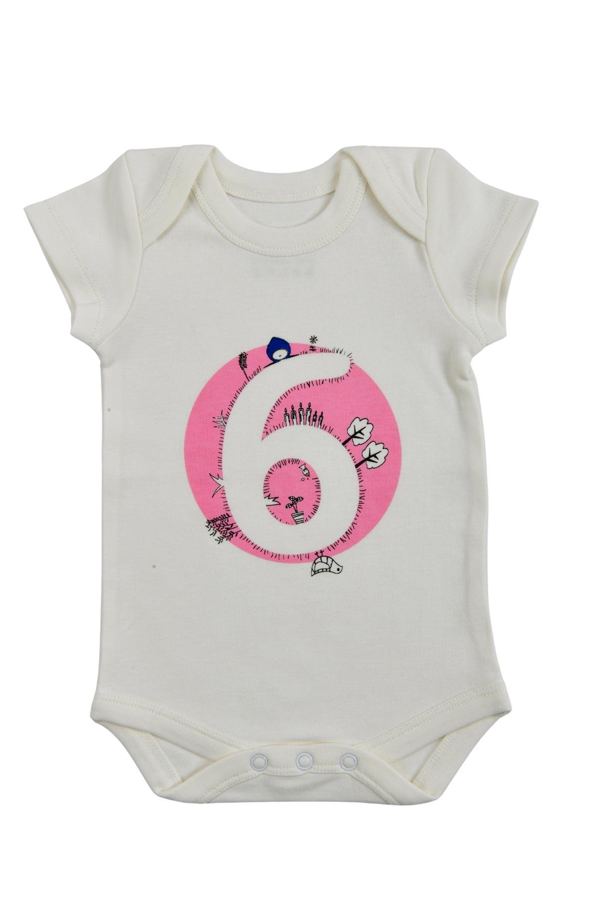 Bee Berry Kids Organik GOTS Sertifkalı 3'lü Unısex Bebek Body - 4,5,6 Ay