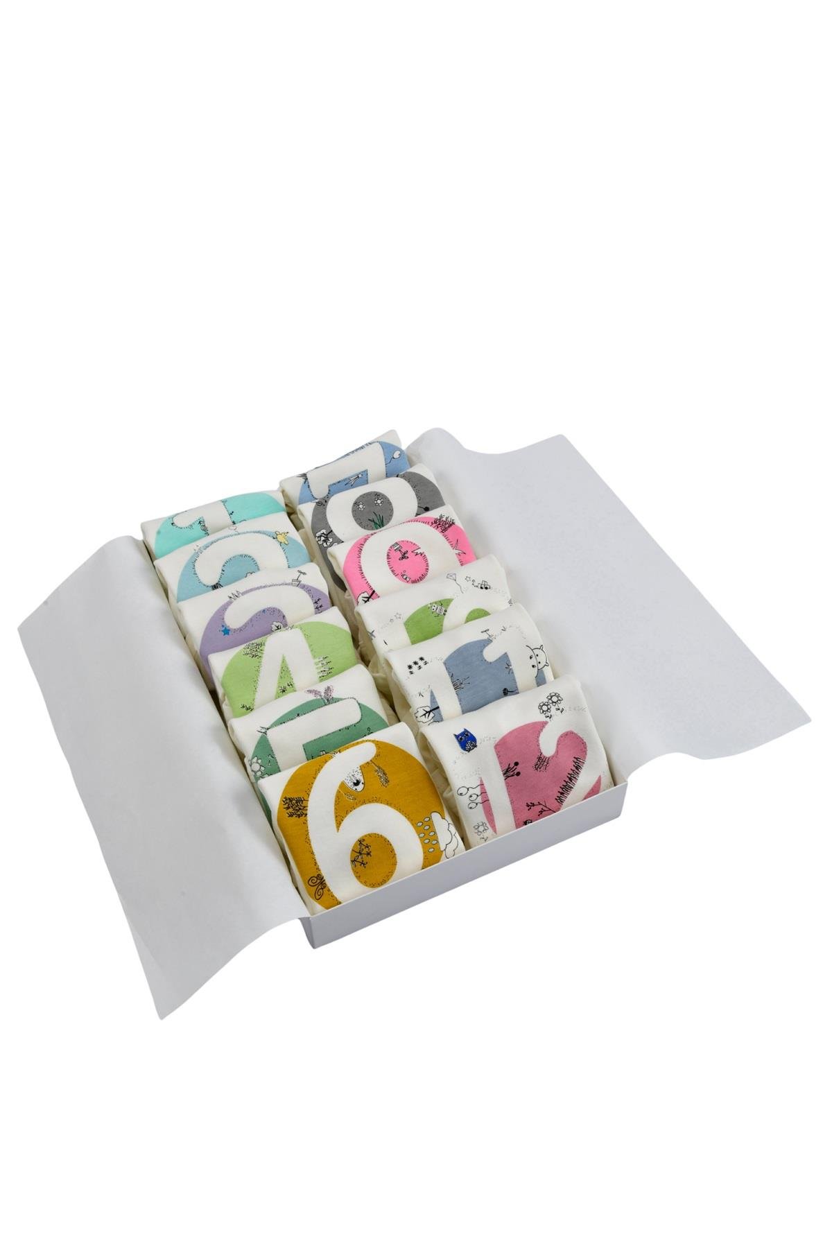 Bee Berry Kids Organik GOTS Sertifkalı 12'li Unısex Bebek Body