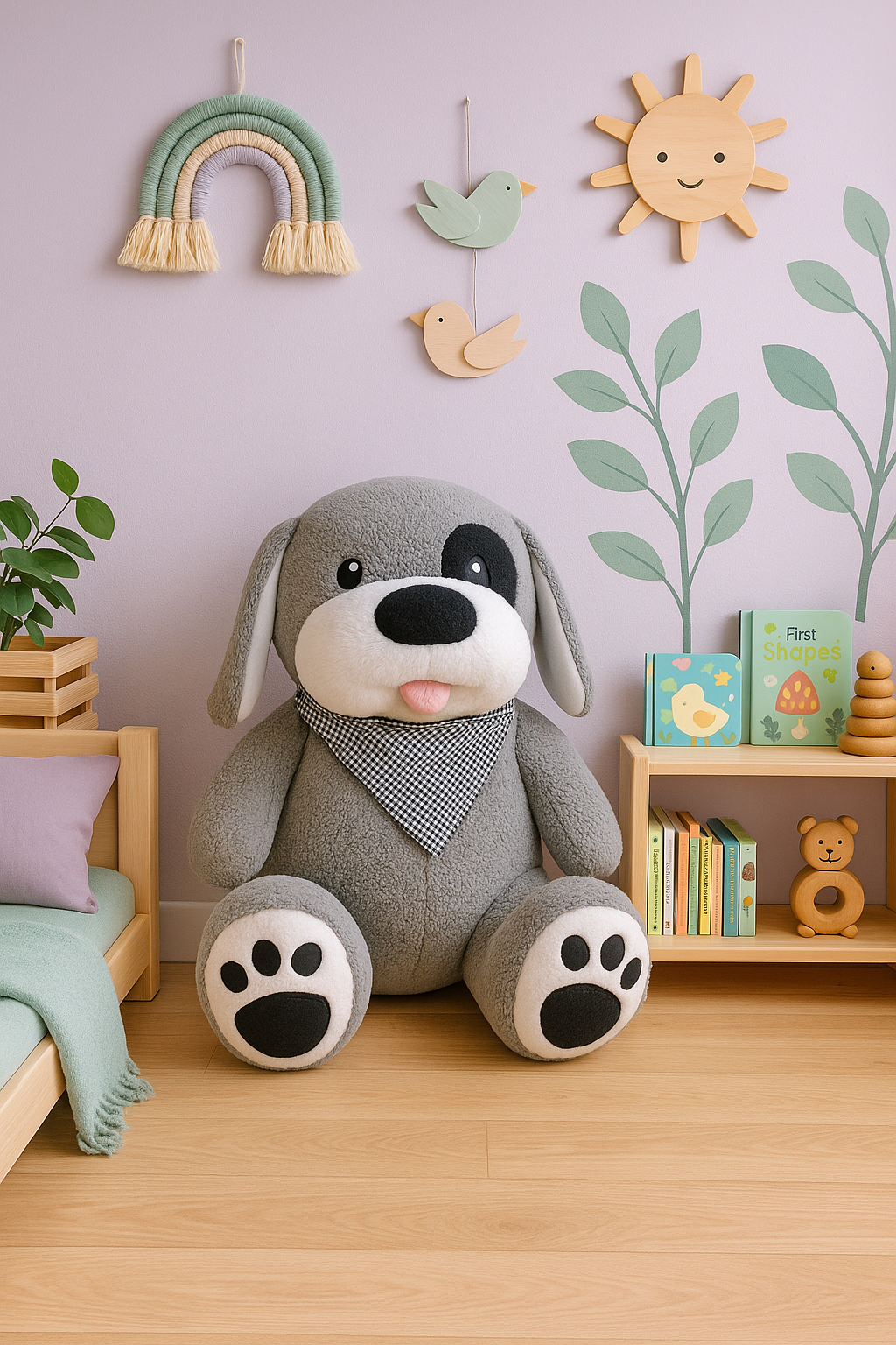 Bob Gri Korsan Köpek - 80 cm