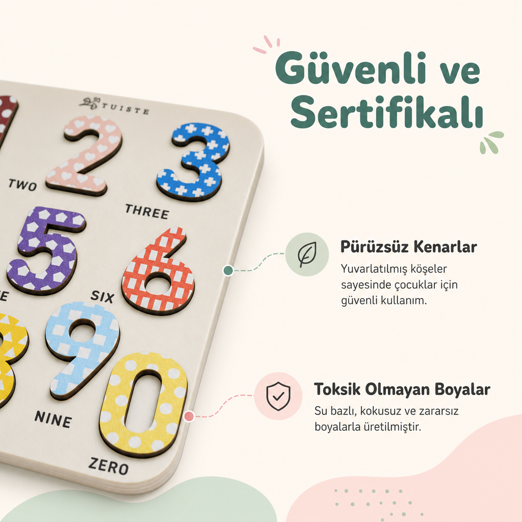 Multi-concept Premium Eğitici Ahşap Puzzle Seti - 4'lü Tematik Gelişim Yapbozu