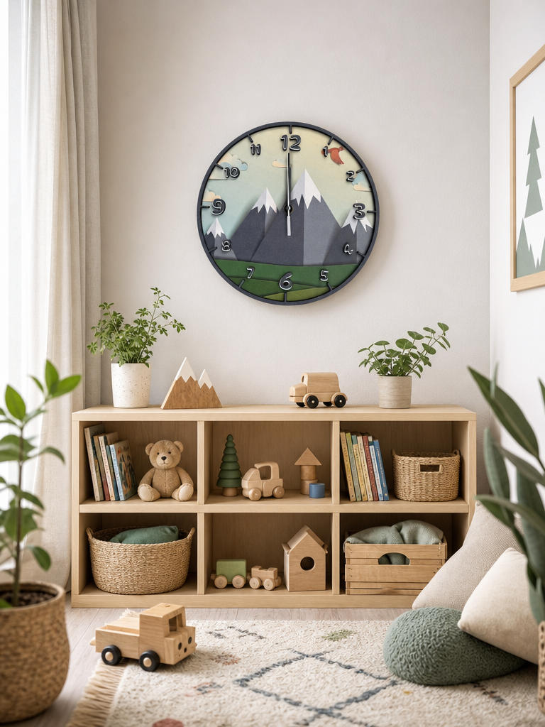 Nature Dreams Ahşap Duvar Saati