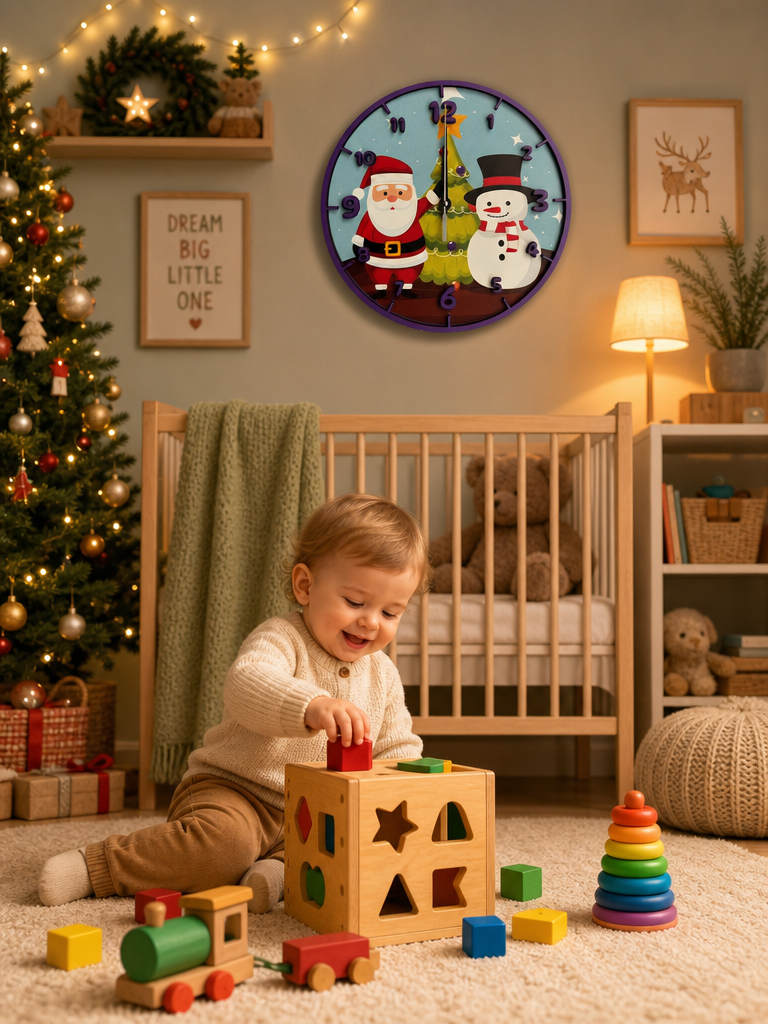Noel Dream Premium Ahşap Duvar Saati