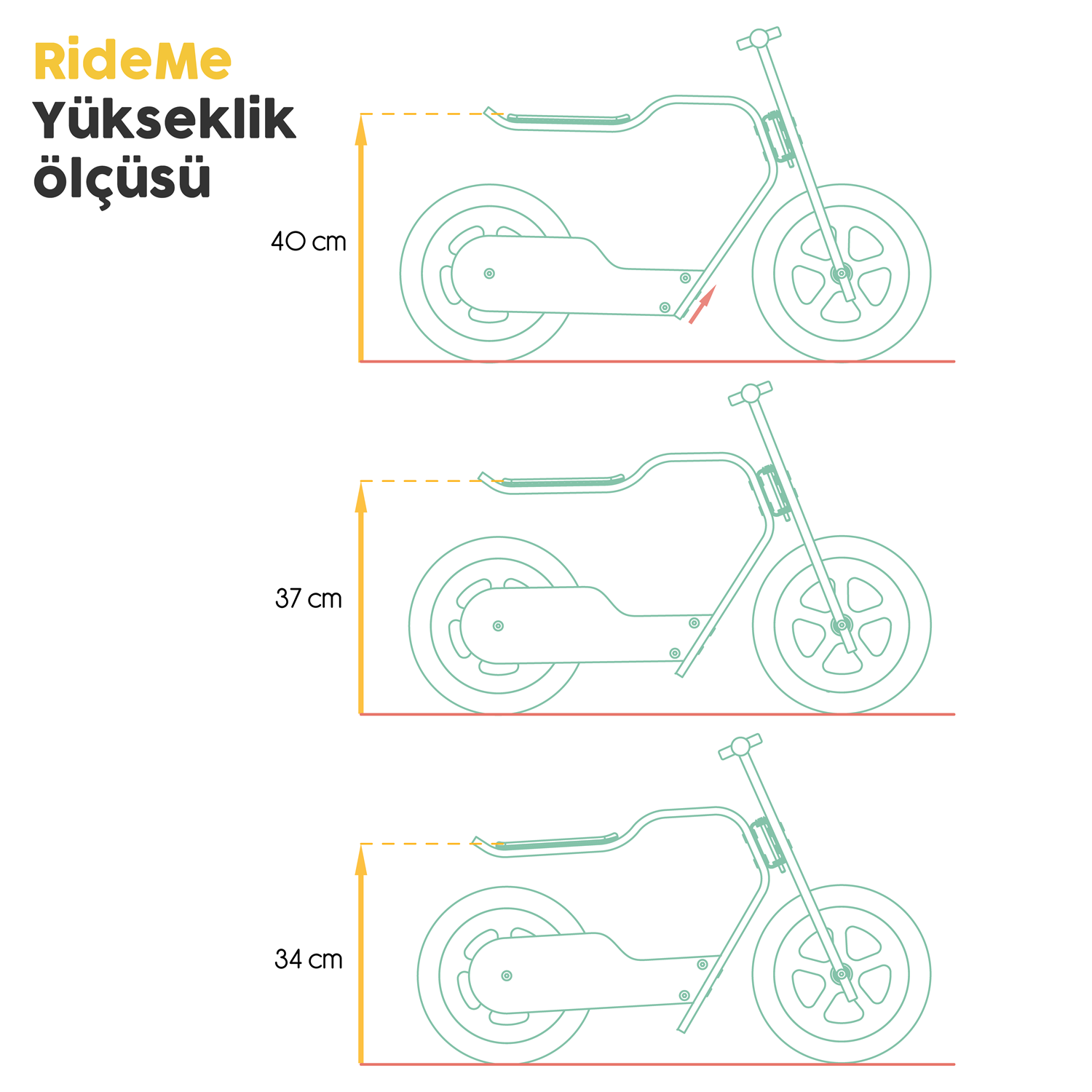 RideMe Denge Bisikleti – Balance Bike