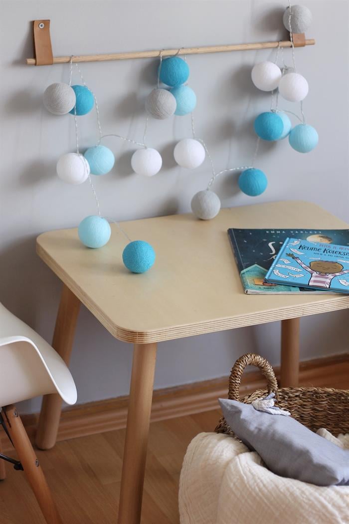 Sky Blue Işıklı Top