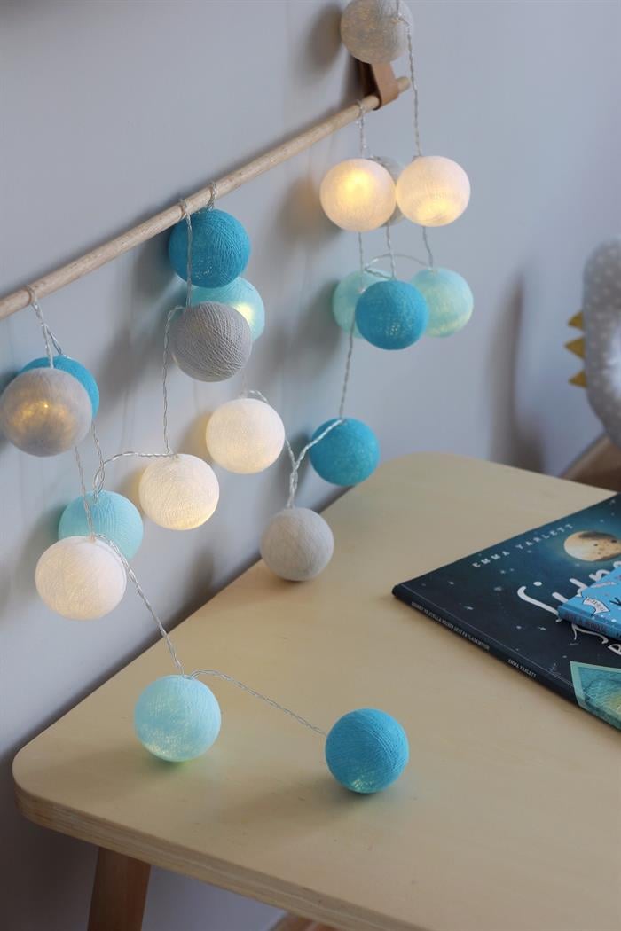 Sky Blue Işıklı Top