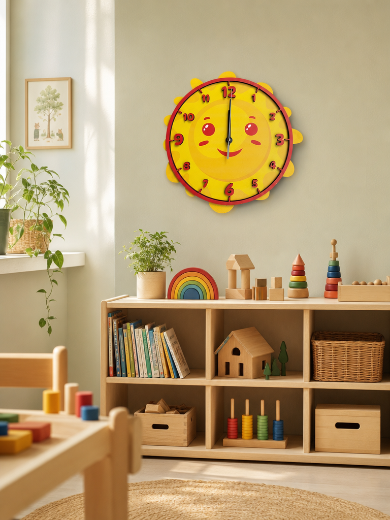 Sunny Days Ahşap Duvar Saati