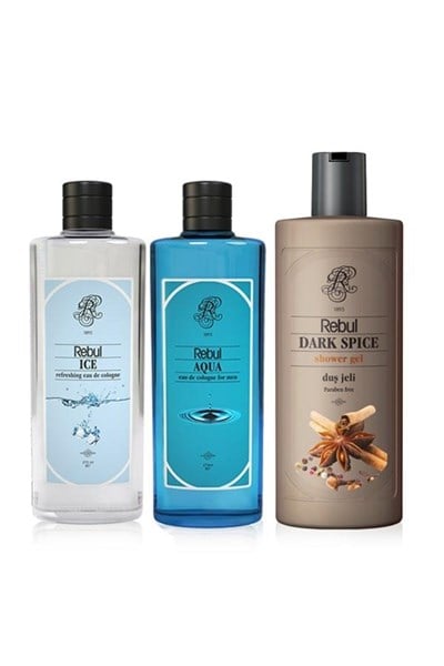 Ice 270 Ml Aqua ve 270 ml Kolonya - Dark Spice 500 Ml Duş Jeli Seti