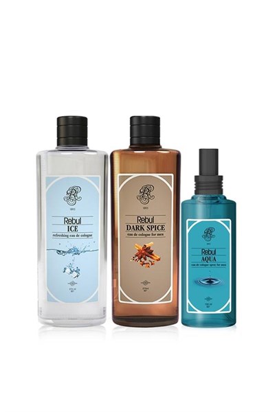 Ice 270 Ml Dark Spice 270 Ml ve Aqua 100 Ml Kolonya Seti