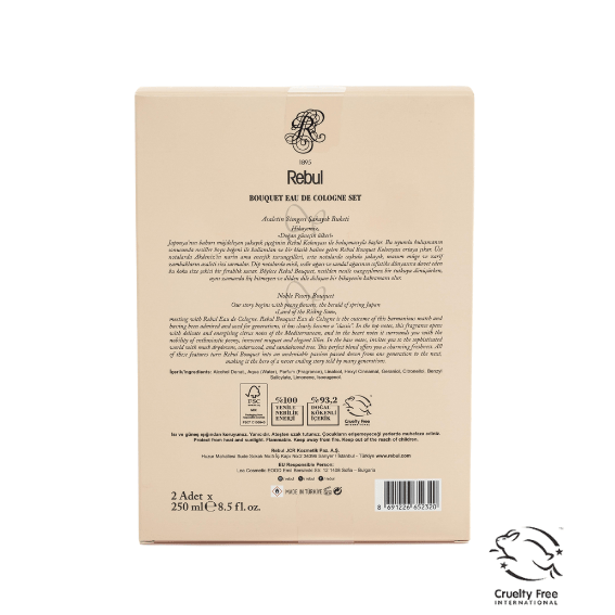 Rebul Bouquet Edc Kolonya 250 ML 2'li Set