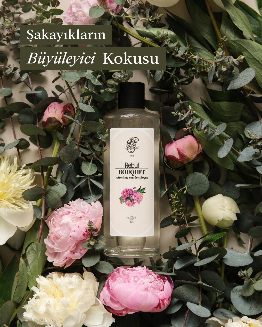 Rebul Bouquet EDC Kolonya 250 ml Cam Şişe