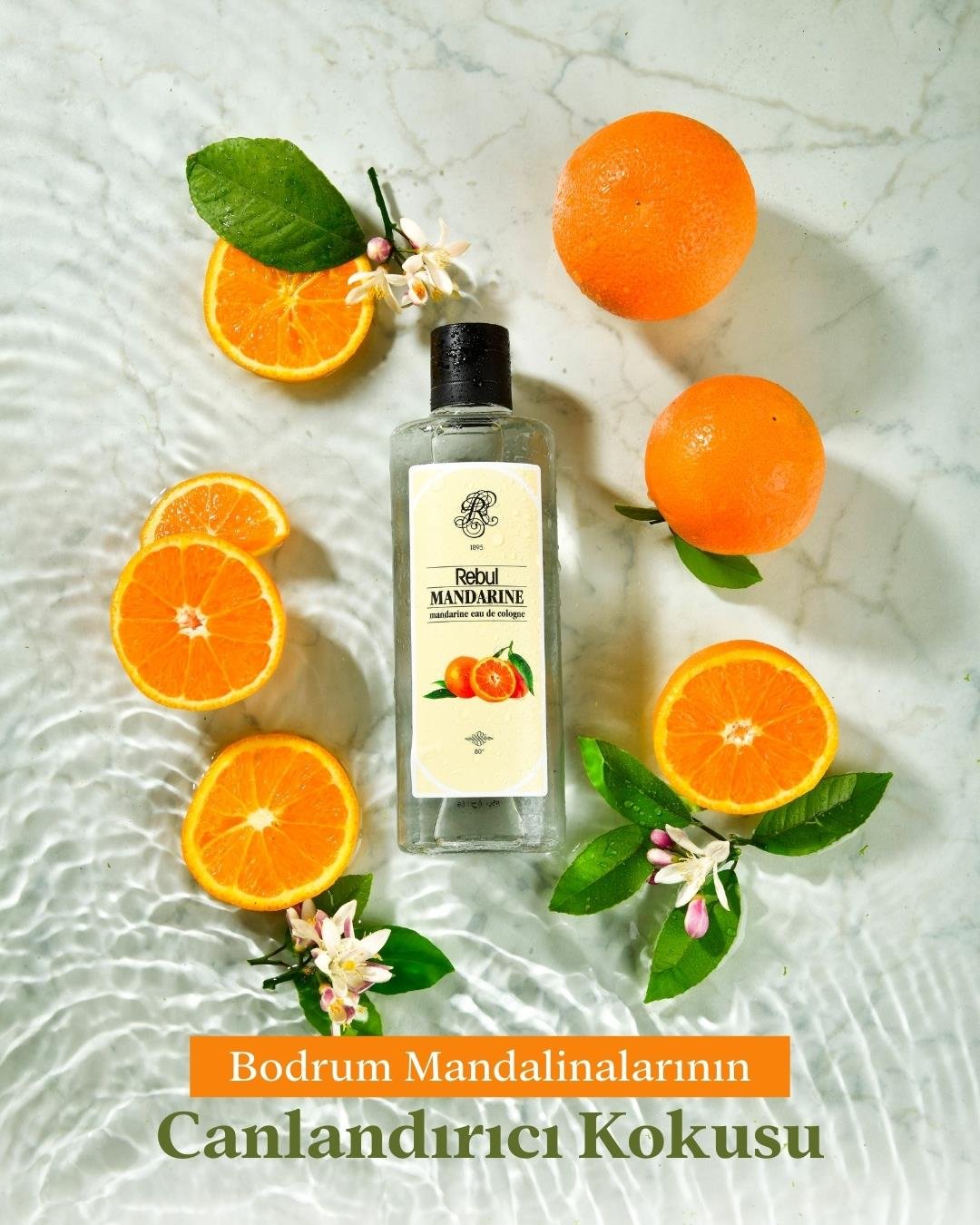 Rebul Mandarine EDC Kolonya 250 ml 2'li Set