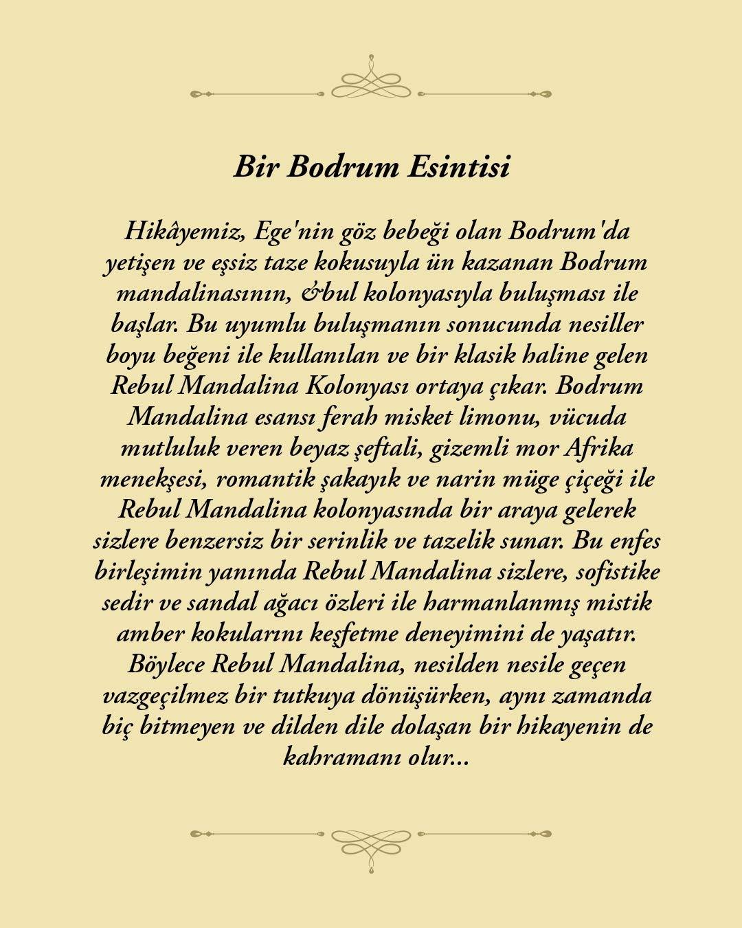 Rebul Mandarine EDC Kolonya 50 ml Pet Şişe