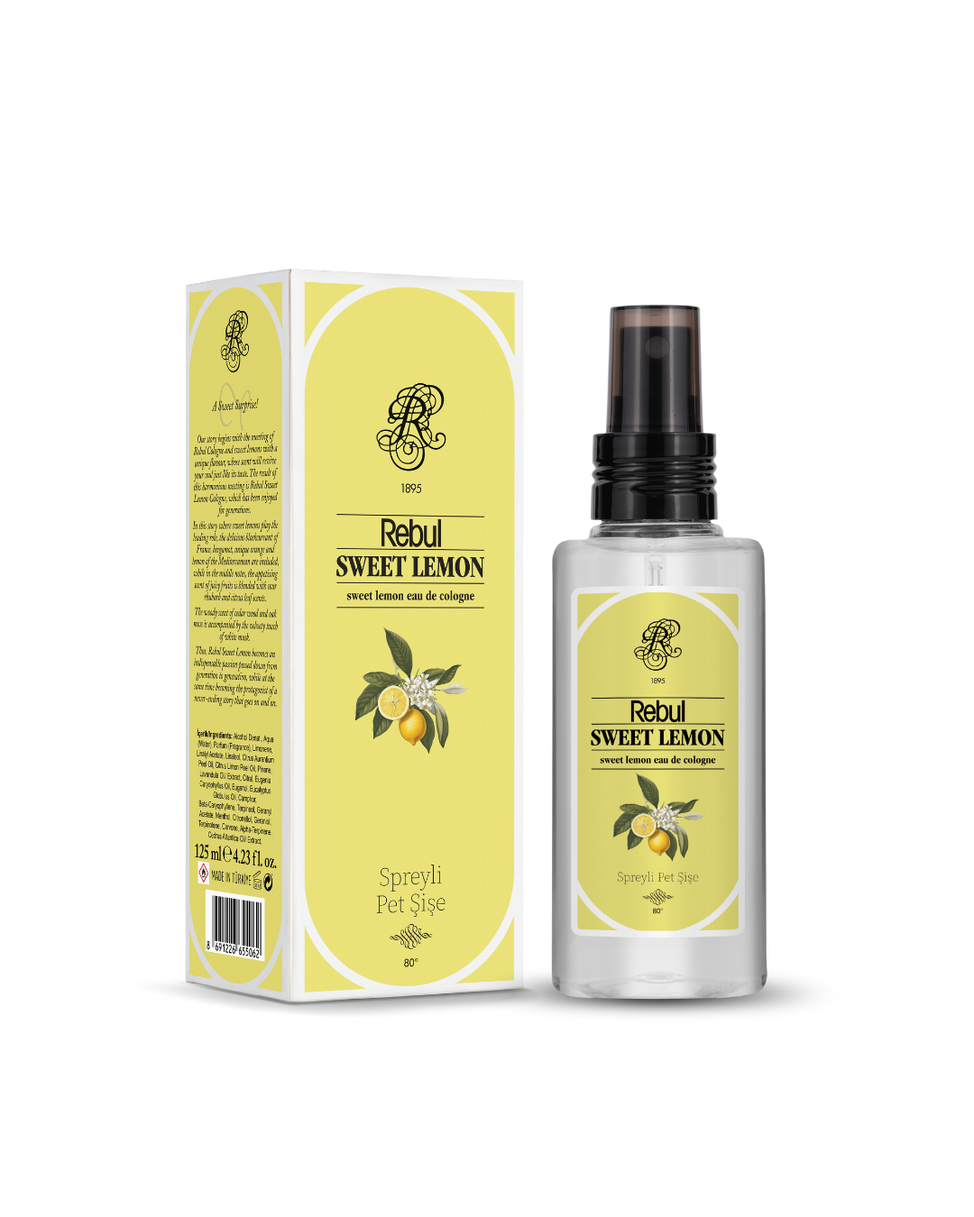 Rebul Sweet Lemon EDC Kolonya 125 ml