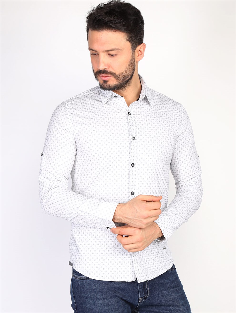 EG Erkek Slim Fit Gömlek 1658 (T) BEYAZEG Erkek Slim Fit Gömlek 1658 (T) BEYAZ